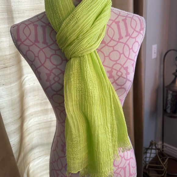 CAbi Lime Green Scarf - Picture 1 of 3